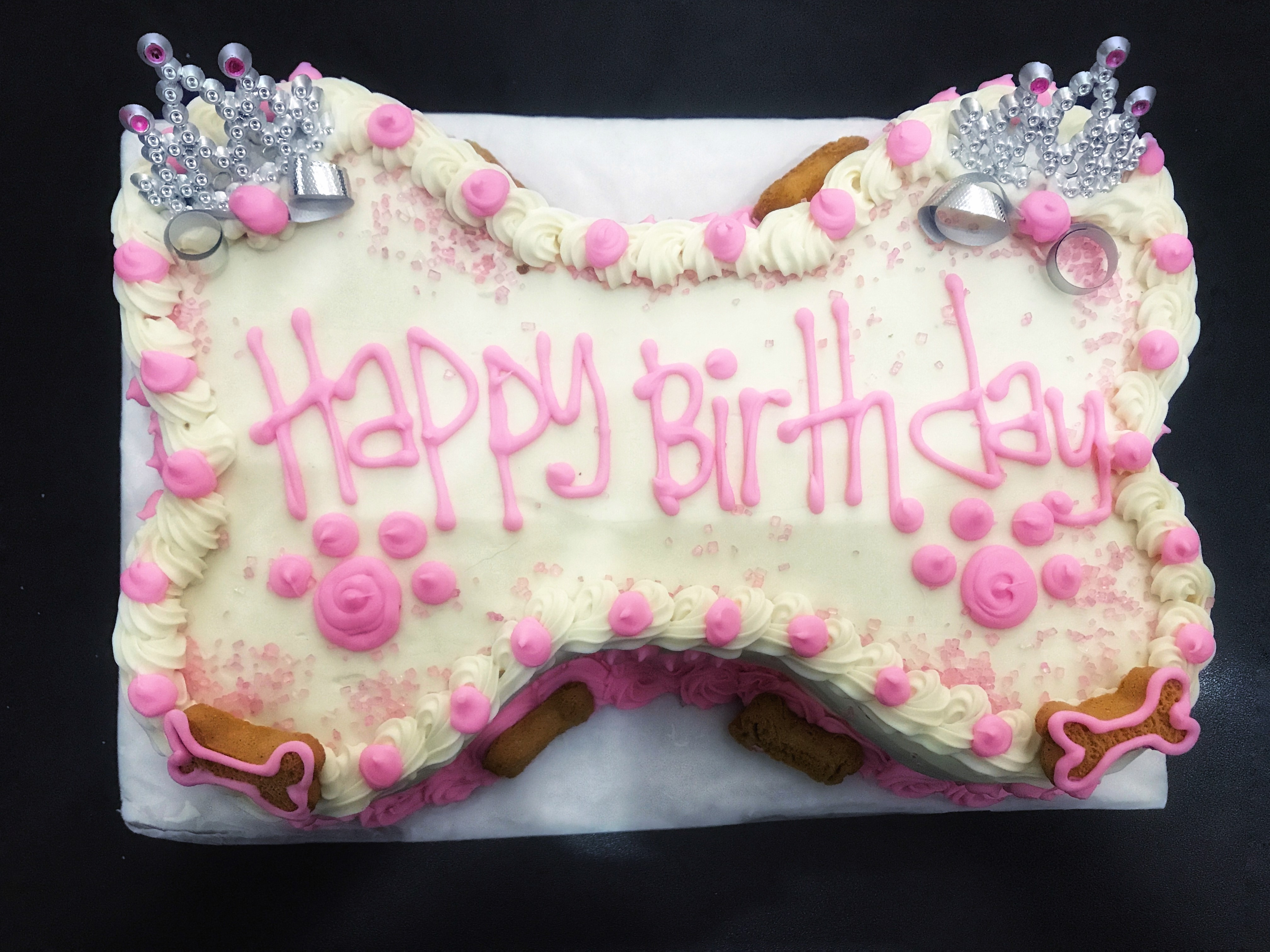 dog bone cake
